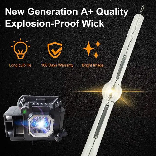 Alt view image 3 of 5 - CTLAMP A+ Quality NP16LP Replacement Projector Lamp Bulb with Housing Compatible with NEC M260WS M300W M300XS M350X M311W M361X M300WG NP-P350X M300XSG