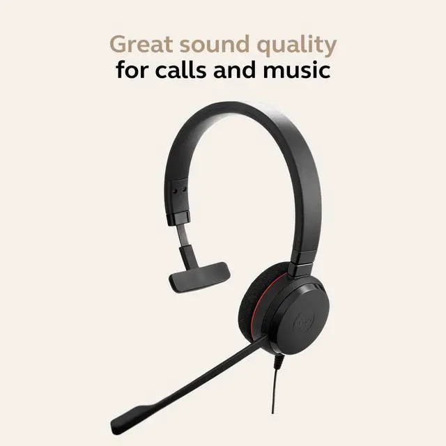 Alt view image 2 of 5 - Jabra Evolve 20 - USB-C, MS Mono Wired Headset
