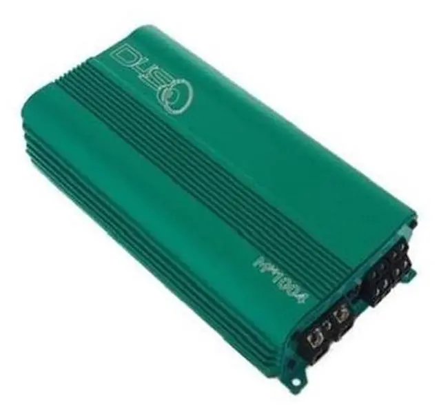 Main image of Down4Sound MM1004 Mini Maxx Teal 700W RMS Mini 4-Channel Car Audio Amplifier