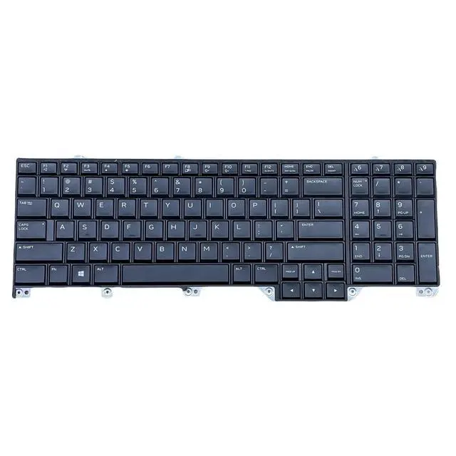 Alt view image 2 of 5 - YIJIATech Replacement Keyboard with Screwdriver US Layout for Dell Alienware 17 R5 P38E Area-51m A51m RGB Backlight Laptop Keyboard Gray