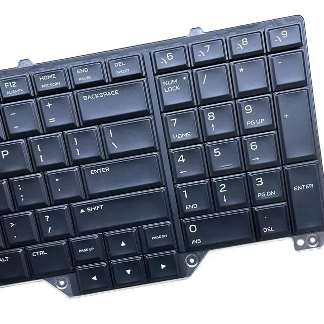 Alt view image 5 of 5 - YIJIATech Replacement Keyboard with Screwdriver US Layout for Dell Alienware 17 R5 P38E Area-51m A51m RGB Backlight Laptop Keyboard Gray