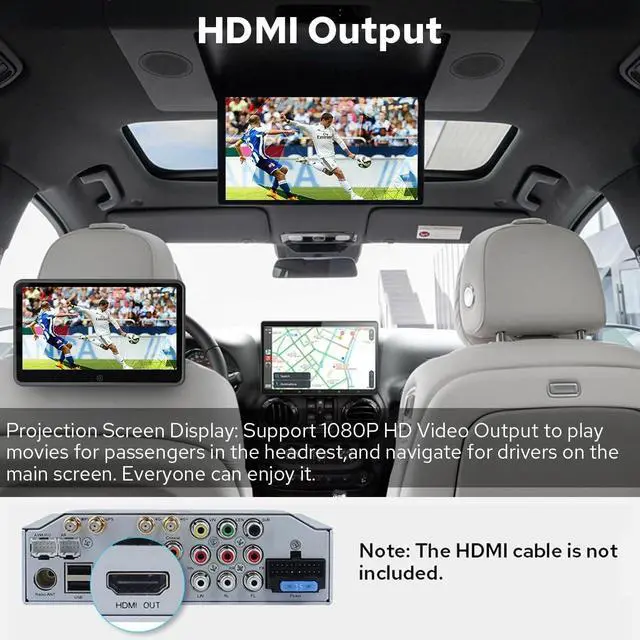 Alt view image 5 of 5 - Joying Car Radio for Jeep Wrangler JK 2011-2018 Upgrade Android 13 Floating Stereo 8.9" IPS Touchscreen 4GB+64GB with Wireless CarPlay & Android Auto, Bluetooth, GPS, AM/FM, SWC(JY-JP109T4)