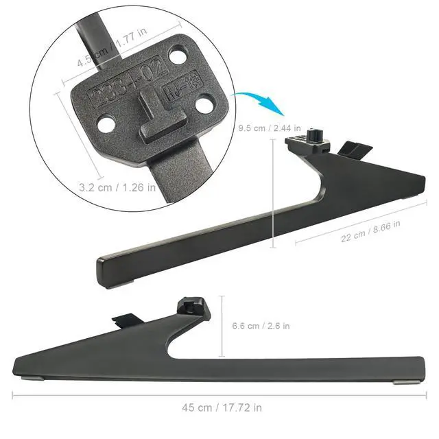 Alt view image 4 of 5 - Replacement Base Stand for Hisense Smart TV 85A65GUA 85U7H, Non-Slip TV Legs for Hisense 85" Class U7H 4K QLED Smart Google TV 85A65GUA 85U7H, Table Top TV Stand for Hisense TV 85A65GUA 85U7H