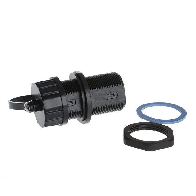 Alt view image 3 of 5 - ANMBEST 5PCS Panel Mounting Shielded RJ45 Waterproof Cat5/5e/6 8P8C Connector Ethernet LAN Cable Connector Double Head Adapter with Waterproof/Dust Cap