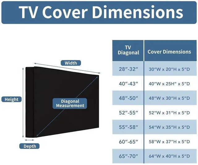 Alt view image 2 of 5 - Easy-Going Outdoor TV Cover with Roll Up Front Flat for 48-50 inch, Waterproof and Weatherproof TV Cover for Flat Screen TV, Black
