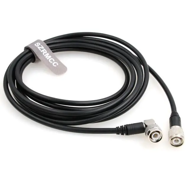 Alt view image 5 of 5 - SZRMCC GPS Antenna Cable TNC to TNC Right Angle Male Connectors Extension Cable RG223 50 ohm Coaxial Low Loss Shielded Cable Black (3m)