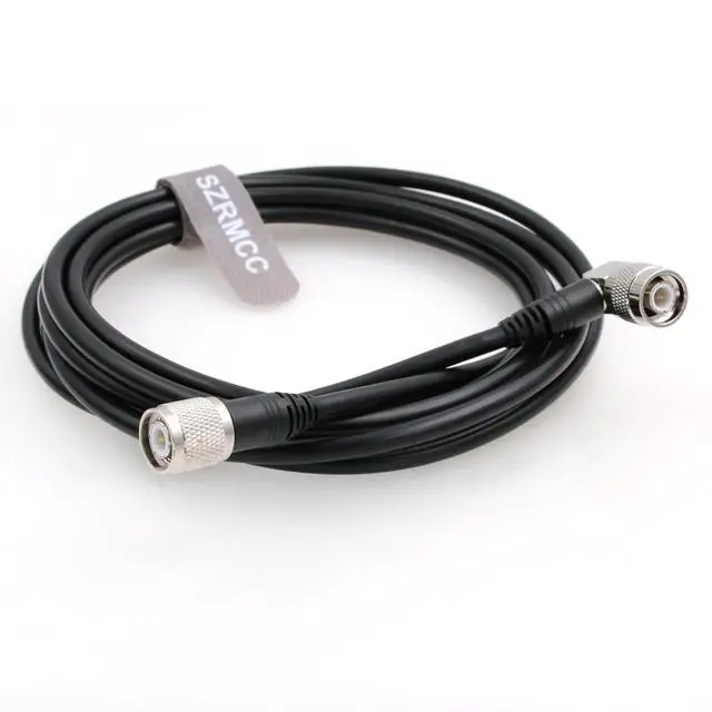 Alt view image 4 of 5 - SZRMCC GPS Antenna Cable TNC to TNC Right Angle Male Connectors Extension Cable RG223 50 ohm Coaxial Low Loss Shielded Cable Black (3m)
