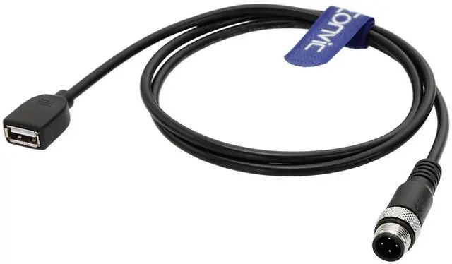 Main image of Eonvic Industrial M12 4pin A Code Male to USB 2.0 Female Data Connection Cable High Speed Shielded IP67 Waterproof Cable for Equipment/Automation Devices 2M