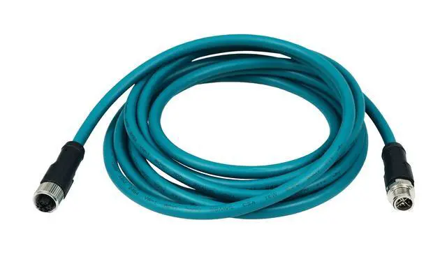 Alt view image 5 of 5 - Solnique M12 X-Code 8 Pin Industrial Ethernet Cable, IP67 Waterproof Shielded Sensor Cable, Male to Female High-Flex Aviation Connector for Cognex Camera, PLC, Automation System
