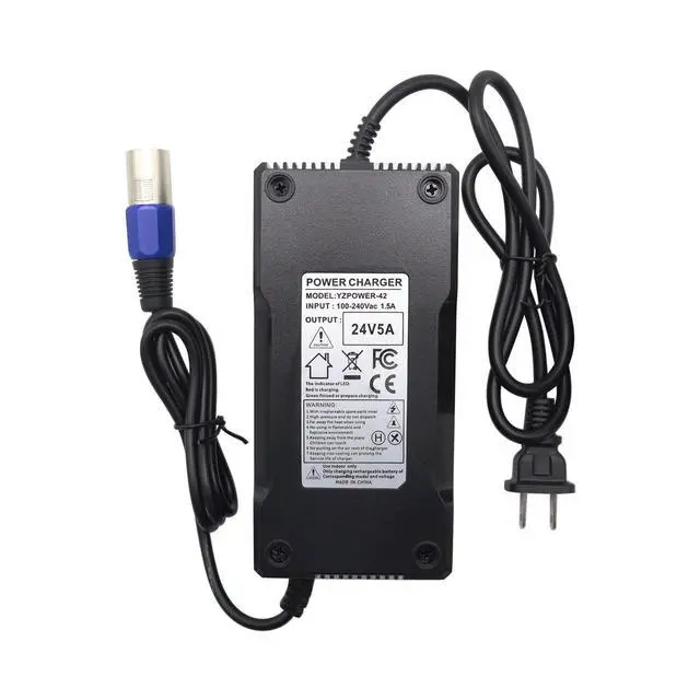 Alt view image 2 of 4 - 24V 5A Battery Charger for EA1065, S150 180 X-CEL, Jazzy 1107 614HD Smart Automatic