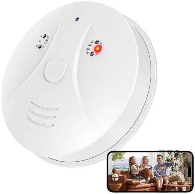 Main image of DTCRCH 1080P HD Wireless WiFi Indoor Camera Smoke Detector for Home Security with App Control & Motion Detection,Outdoor Camera with Night Vision & Loop Recording for Office,Garage,Shop,Easy to
