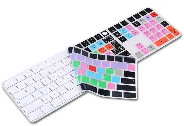 Alt view image 3 of 5 - XSKN Logic Pro EU US Common Version Silicone Keyboard Cover Skin for 2020-2023 Apple Magic Keyboard with Touch ID and Numeric Keypad A2520 (Left 3 Keys Not Suite for 2024 New One Model)