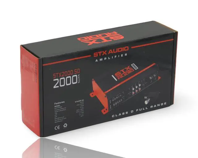Alt view image 2 of 5 - STX Audio STX2000.5D 2000-Watt 5-Channel Class D Amplifier, 130W RMS Per Channel and 400W RMS Sub Output, MOSFET Circuit Design, Adjustable LPF and HPF for Car Audio Systems