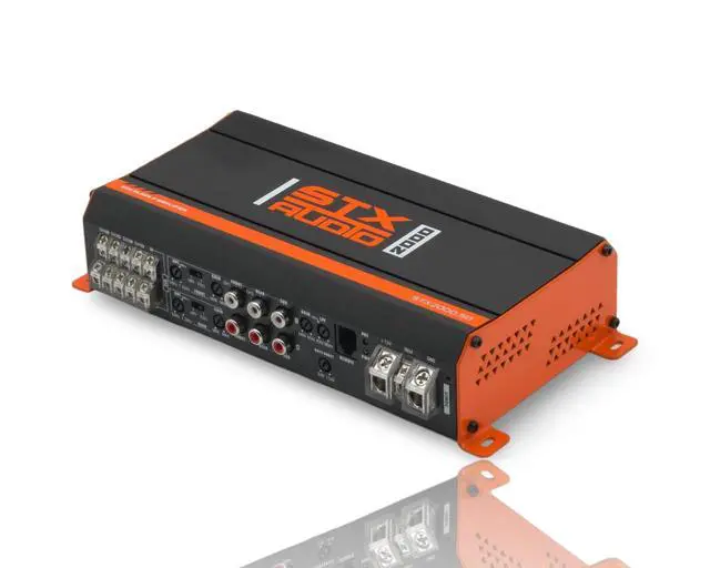 Alt view image 5 of 5 - STX Audio STX2000.5D 2000-Watt 5-Channel Class D Amplifier, 130W RMS Per Channel and 400W RMS Sub Output, MOSFET Circuit Design, Adjustable LPF and HPF for Car Audio Systems