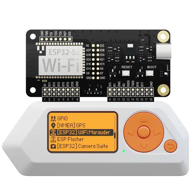 Alt view image 4 of 5 - Wi-Fi Developer Board for Flipper Zero with Protective Case - Retro Clear Purple