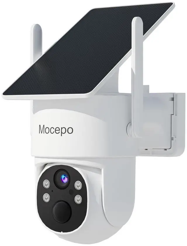 Main image of mocepo Solar Camera Outdoor Wireless 5G&2.4G, 4MP 360 PTZ Wireless Cameras for Home Security, Outdoor Camera w/Color Night Vision, Two-Way Audio, Wi-Fi 6, SD/Cloud Storage