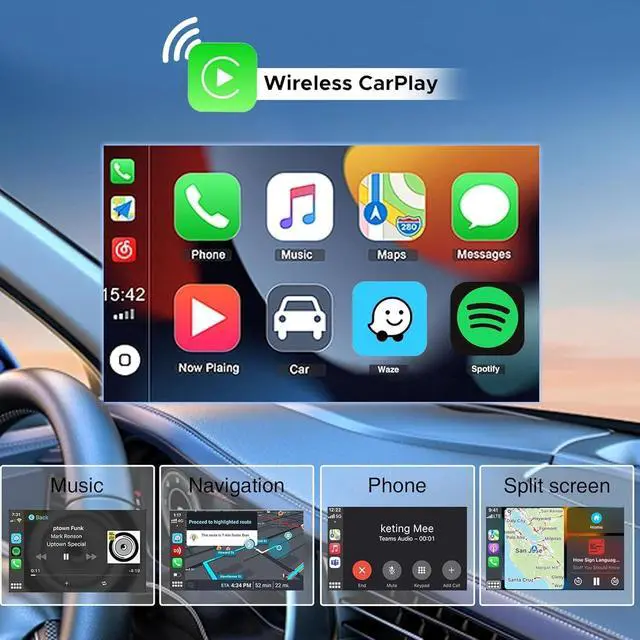 Alt view image 3 of 5 - SCUMAXCON 6.5" Car Stereo Radio RCD360 PROIII PRO3 RCD330 Wireless Carplay Bluetooth RVC USB SD for VW Golf mk5 mk6 Passat Polo Jetta EOS CC