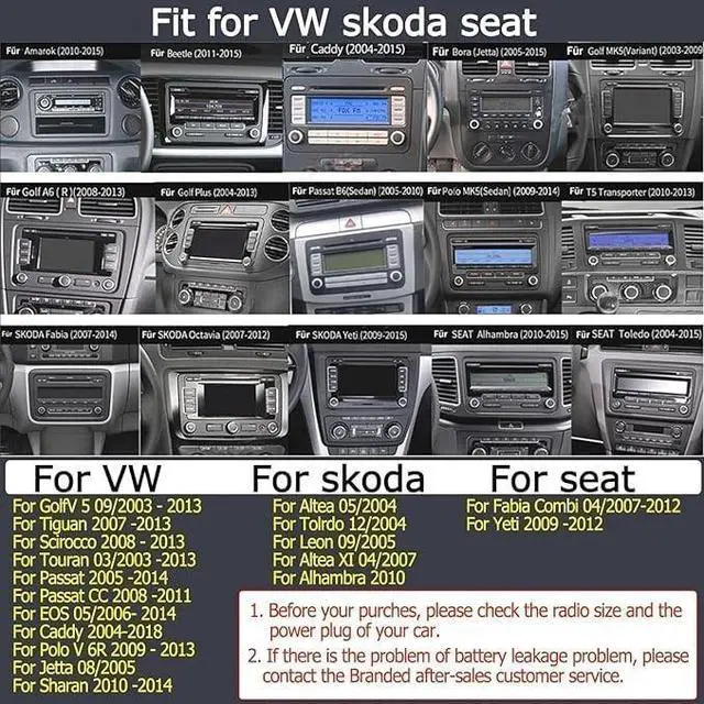 Alt view image 2 of 5 - SCUMAXCON 6.5" Car Stereo Radio RCD360 PROIII PRO3 RCD330 Wireless Carplay Bluetooth RVC USB SD for VW Golf mk5 mk6 Passat Polo Jetta EOS CC