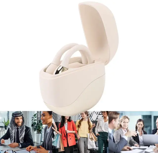 Alt view image 2 of 5 - AI Language Translator Earbuds, Wireless Translating Earbuds Headphones Translation Device Real Time Active Noise Cancellation, for Travel Business Learning (Brown)