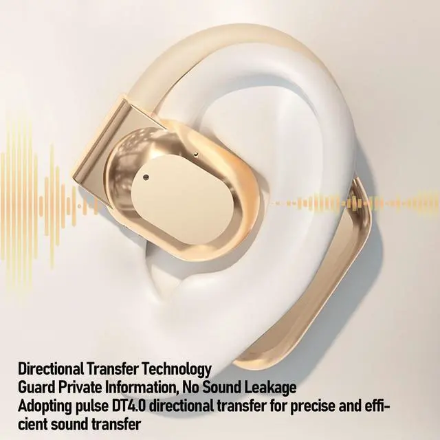 Alt view image 4 of 5 - AI Language Translator Earbuds, Wireless Translating Earbuds Headphones Translation Device Real Time Active Noise Cancellation, for Travel Business Learning (Brown)