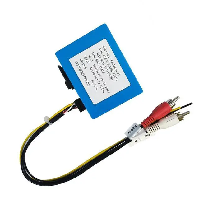 Main image of LEXXSON Optic Fiber Decoder for Mercedes-Benz ML/GL/R Class/S W221/CLS, Optical Box Most Adapter for Porsche 911 Cayman, Optic Car Radio Stereo Audio Converter Amplifier Replacement for BMW Audi VW
