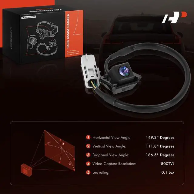 Alt view image 2 of 5 - A-Premium Rear View Backup Camera Compatible with Chevrolet