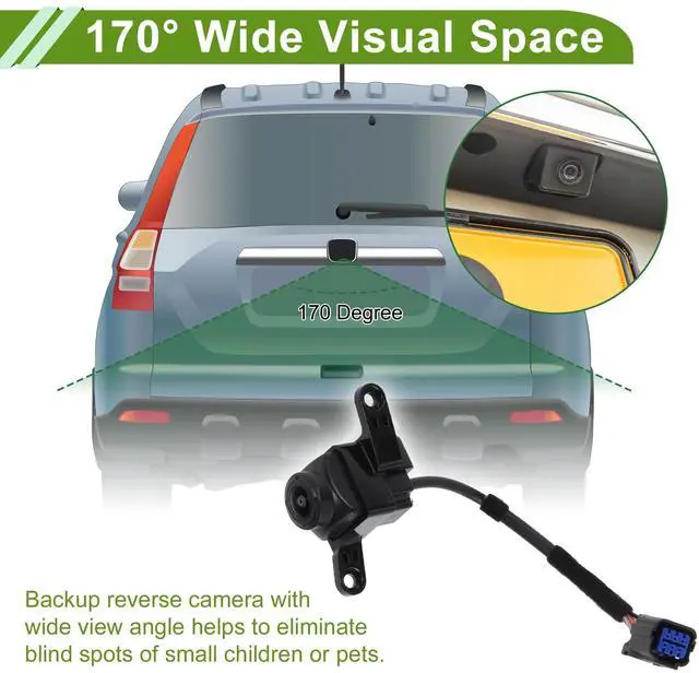 Alt view image 3 of 5 - FUELHOOD Park Assist Camera for Kia Optima 2016-2020 95790C5000 1 Pcs