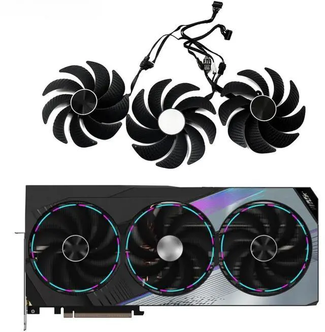 Main image of PLD10020B12H DC12V 4PIN Graphics Fan RTX4090 RTX4080 for GIGABYTE GeForce RTX 4090 4080 4070 Ti Master Cooling Fan
