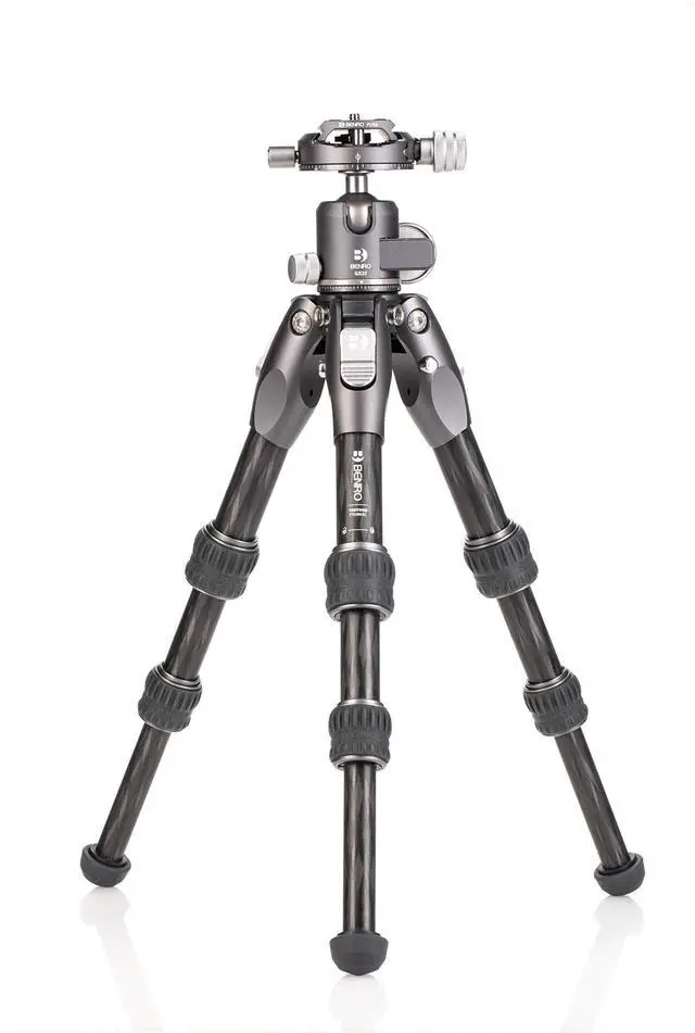 Alt view image 3 of 5 - Benro Tortoise Columnless Carbon Fiber Zero Series Tripod with GX25 Ballhead, 3 Leg Sections, Twist Leg Locks, Padded Carrying Case (TTOR03CGX25)