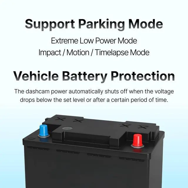 Alt view image 3 of 5 - Vueroid OBD2 Power Cable for Dash Cam, OBDII Constant Power Supply Cable, Plug & Play, Supports Parking Mode, Low Voltage Protection