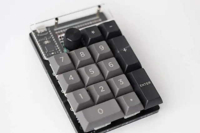 Alt view image 2 of 4 - Tidbit 19 Key Programmable QMK Mechanical Numpad Kit (Black)