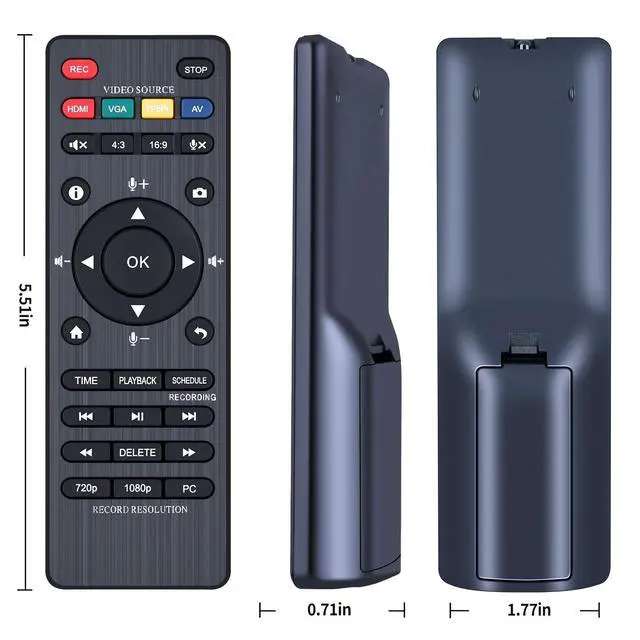 Alt view image 3 of 3 - HZIME New Replacement Remote Control Compatible for ClonerAlliance Box Pro Video Recorder CA-998P