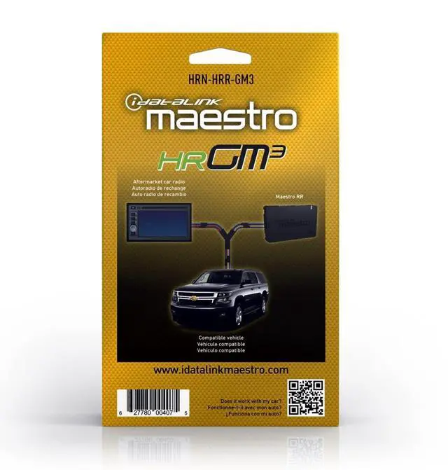 Alt view image 3 of 5 - Idatalink Maestro for Compatible GM and Chevrolet Vehicles (2014+) HRN-HRR-GM3 Plug and Play Installation Harness with Speaker - Headunit Adpater Ready