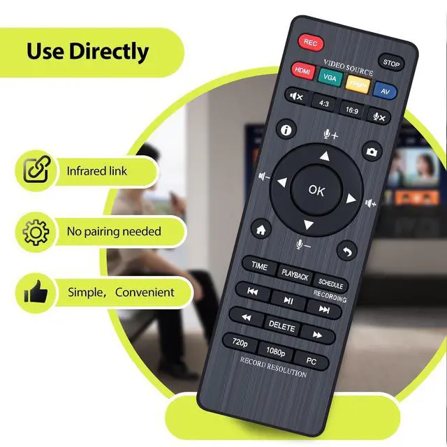 Alt view image 2 of 5 - RYQIF Replacement Remote Control fits Cloner Alliance Box Pro Video Recorder