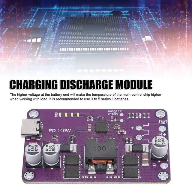 Alt view image 2 of 5 - Charge Discharge Integrated Module, 140W Type C PD3.1 Charging Board, for PD3.1 Fast Charging Input Output Protocols