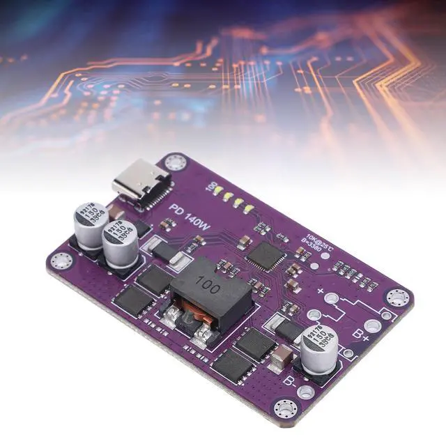 Alt view image 4 of 5 - Charge Discharge Integrated Module, 140W Type C PD3.1 Charging Board, for PD3.1 Fast Charging Input Output Protocols