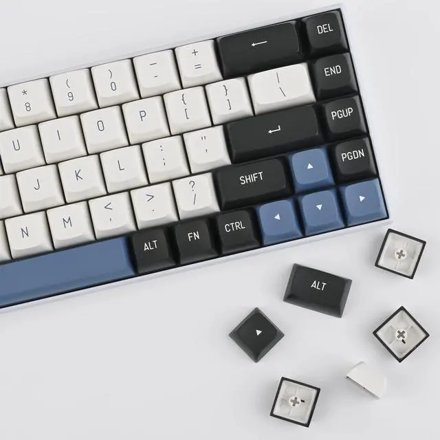 Alt view image 4 of 5 - Fogruaden 160 Keycap Set, Double Shot Keycaps, CSA Profile Custom Keycaps for Mechanical Keyboard Keycap(Arctic)