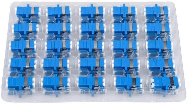 Main image of Duogalia 50 Pack LC/UPC Fiber Optic Coupler Duplex Singlemode Fiber Optic Cable Adapter for Fiber Optic Internet Cable