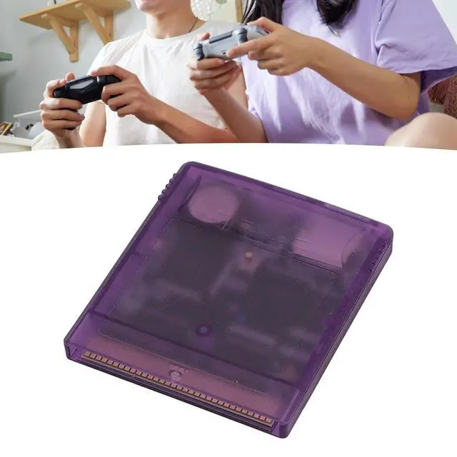 Alt view image 5 of 5 - BONKZEBU 1000 in 1 Games Cartridge Flash Memory Card for GBA SP Advance Super Pocket Compatible with Transparent Purple Gameboy