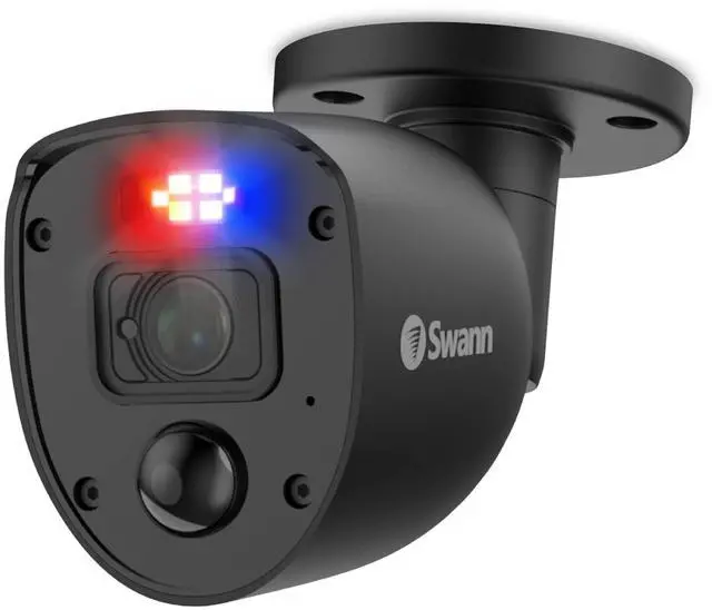 Main image of Swann 1080p Black Flashing Lights Bullet Camera (Add-on)