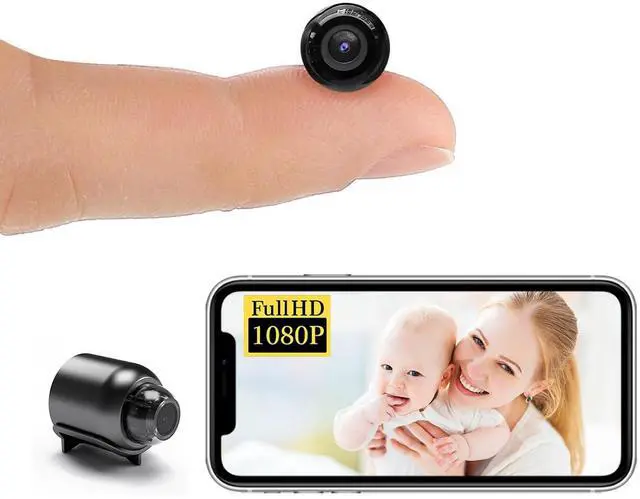 Main image of Small Wireless WiFi IP Camera,Concealed Portable Camera, HD1080P Video Recording Live Feed,Baby Monitor Camera with Night Vision,Motion Detection,Cloud Storage for Remote Security Outdoor/Indoo