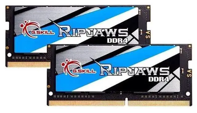 Main image of G Skill F4-3200C22D-16GRS Ripjaws Series 2 x 8GB 260-Pin DDR4 SO-DIMM DDR4 3200 Laptop Memory Model