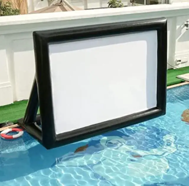 Main image of Yimukaka 17ft Airtight PVC Outdoor Projector Movie Screen with Stand Floating Inflatable Screen Supports Front and Rear ProjectionNo Need to Keep Inflating