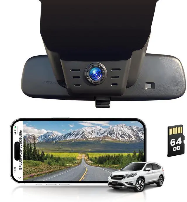 Main image of Inefala 4K Dash Cam for Honda CR-V 2023-2025 Sport Touring EX EX-L Hybrid (Gen6), OEM Look, Loop Recording, 2160P UHD Video, Parking Mode, WiFi & APP, 64GB Card