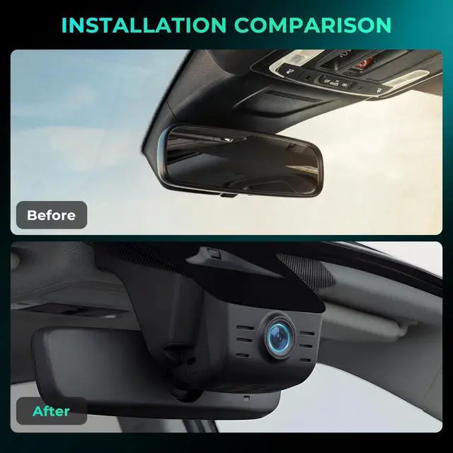 Alt view image 2 of 5 - Inefala 4K Dash Cam for Honda CR-V 2023-2025 Sport Touring EX EX-L Hybrid (Gen6), OEM Look, Loop Recording, 2160P UHD Video, Parking Mode, WiFi & APP, 64GB Card