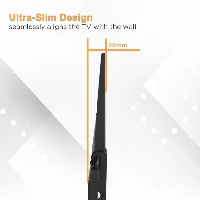 Alt view image 3 of 5 - Stellar Mounts Ultra Slim Flat TV Wall Mount Bracket for Sony KD75X80K TV: 75" 4K Ultra HD, Low 1.4" Profile, Heavy Duty Steel, Flush to Wall, Simple Install