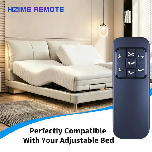 Alt view image 2 of 5 - New Replacement Remote Control Compatible for Naomi Home 12811G 12811-02, Richmat HJC25 HJC26, Dr. Oz NL200UB 127780C180201 Control Box 127780C180169 NL200U Adjustable Bed Base