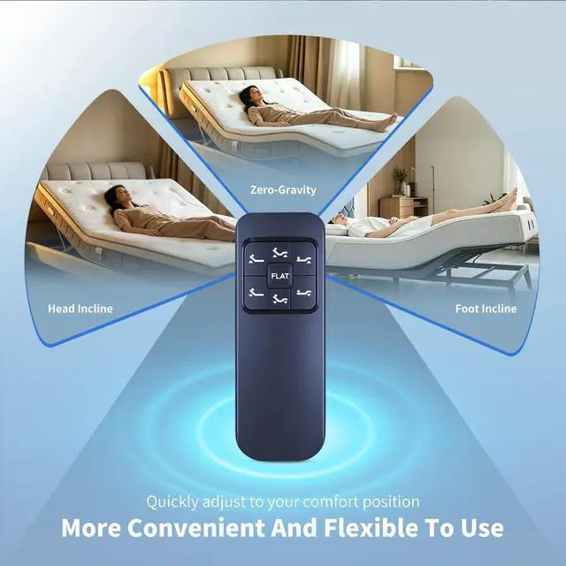 Alt view image 4 of 5 - New Replacement Remote Control Compatible for Naomi Home 12811G 12811-02, Richmat HJC25 HJC26, Dr. Oz NL200UB 127780C180201 Control Box 127780C180169 NL200U Adjustable Bed Base