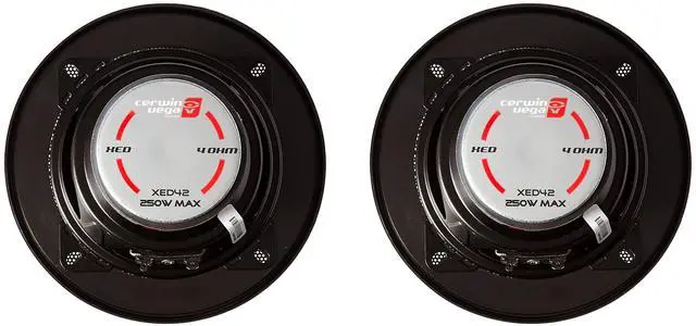 Alt view image 2 of 2 - Cerwin-Vega XED Series 2-Way Speakers High-Performance Audio with 300W MAX Power (XED42)