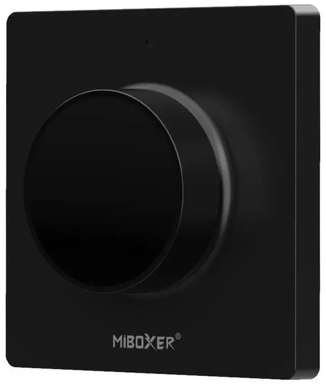 Main image of MiBOXER K1-B Rotating Switch Panel Remote, Wireless 2.4GHz LED On/Off & Dimmer Wall Remote, Single Color Brightness Control, Magnetic Mount, Mi-Light 2.4G Compatible